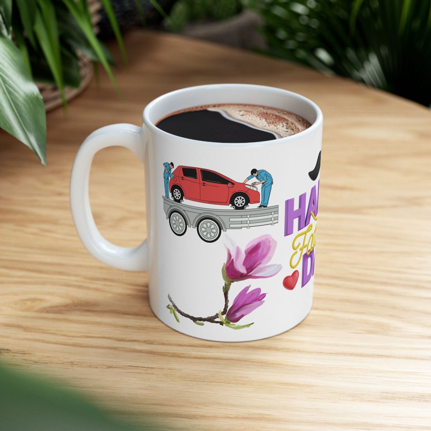 Happy Father's Day Ceramic Mug - Perfect Gift for Dads