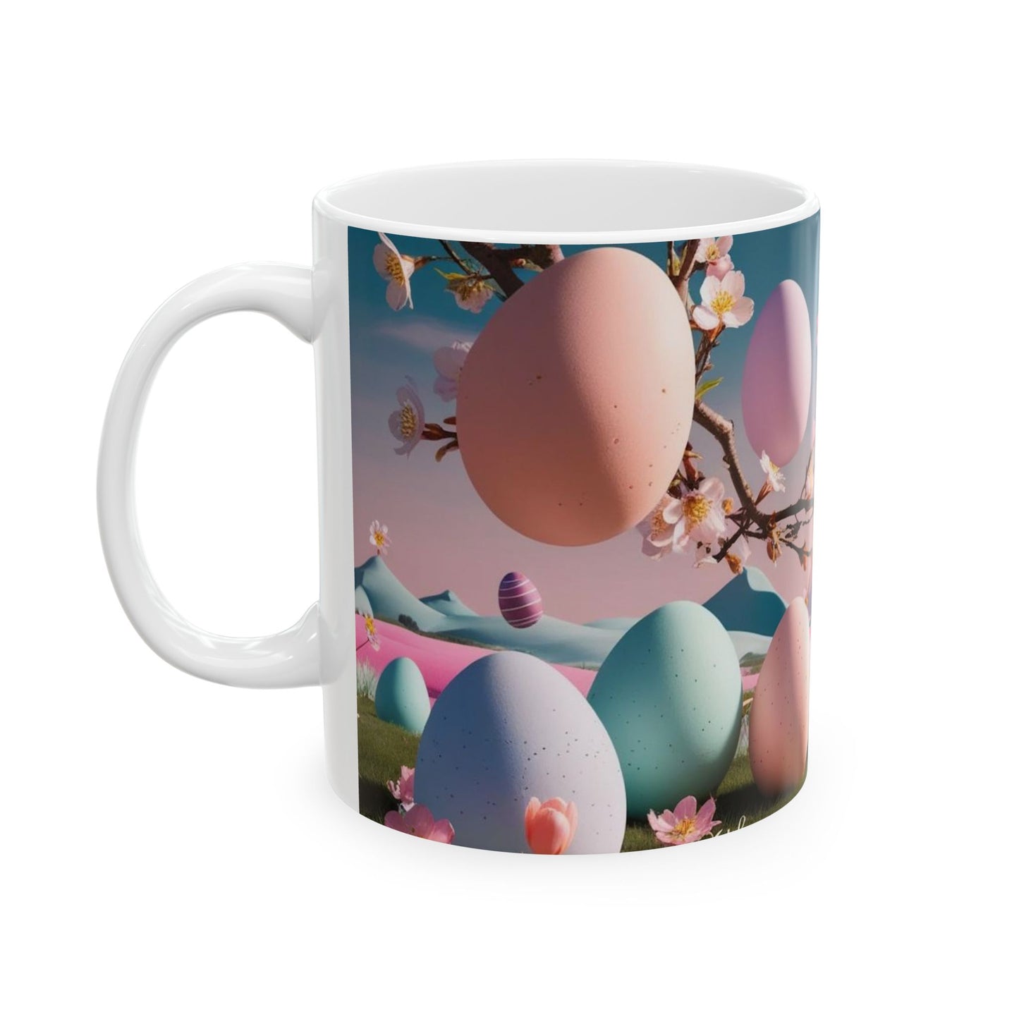 Colorful Easter Egg Spring Blossom Mug