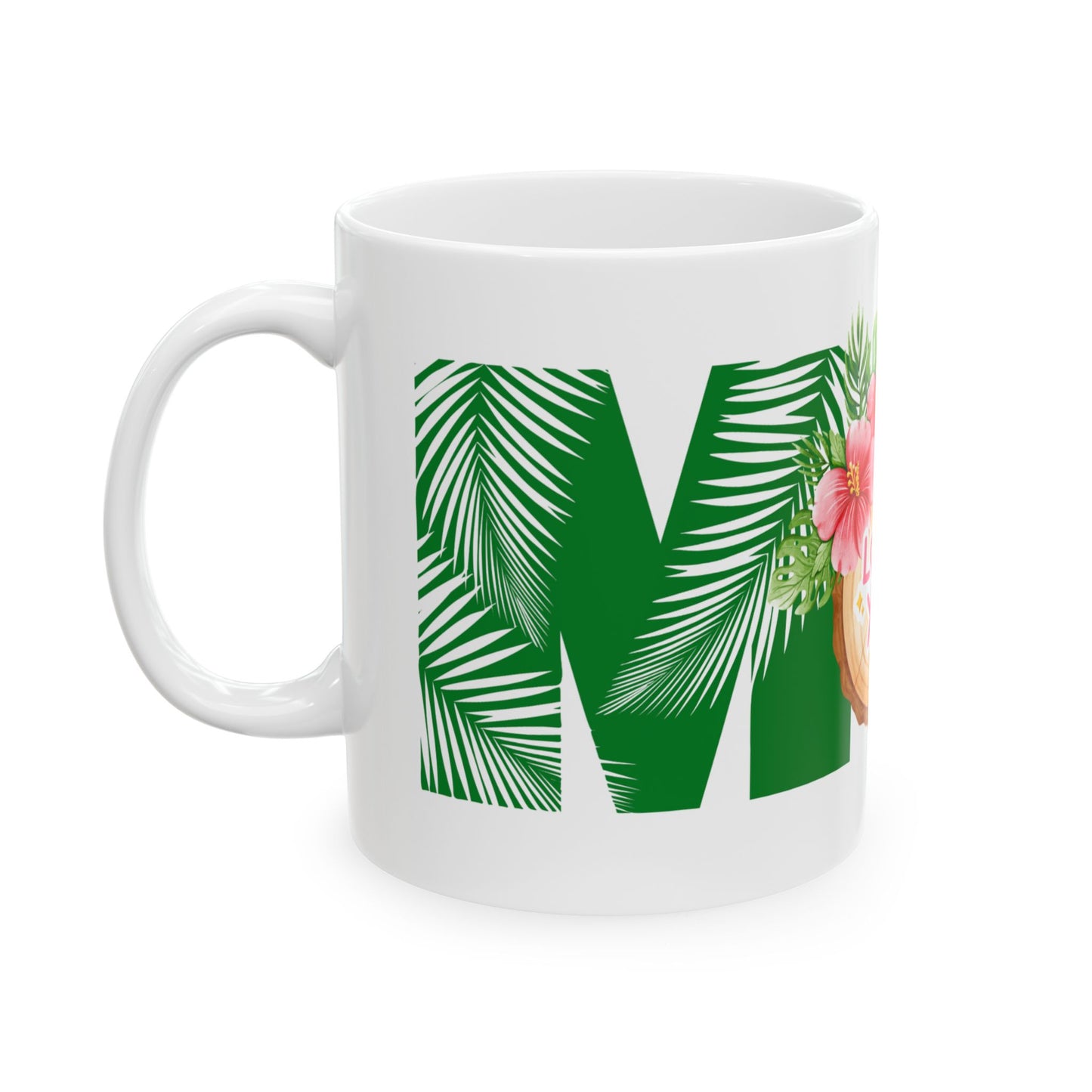 Tropical Love You Ceramic Mug - Perfect Gift for Summer Celebrations