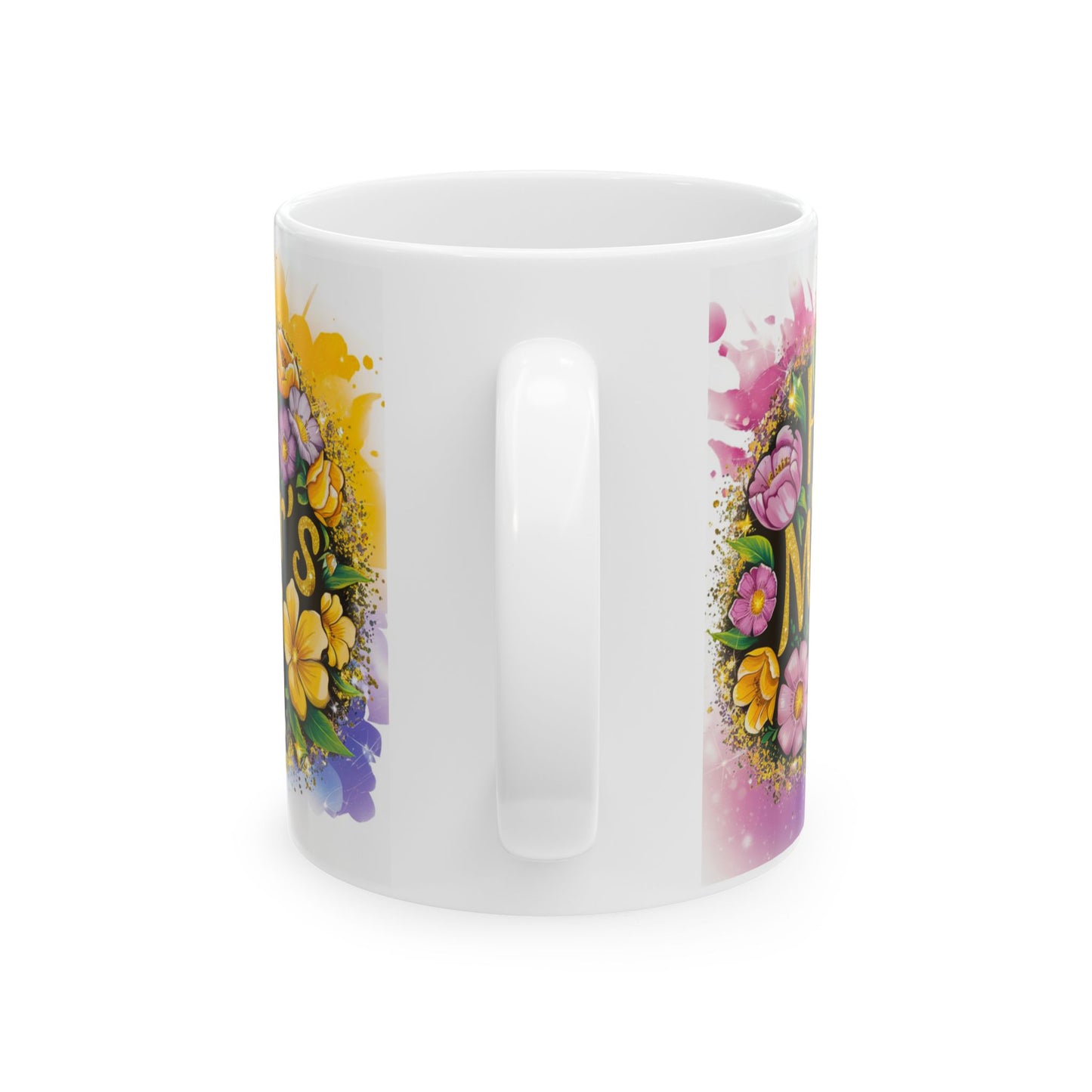 Happy Mother's Day Floral Ceramic Mug - 11oz