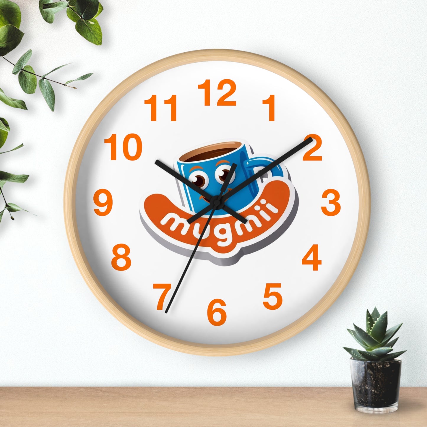 Cute Coffee Mug Wall Clock - Fun Home Decor for Coffee Lovers