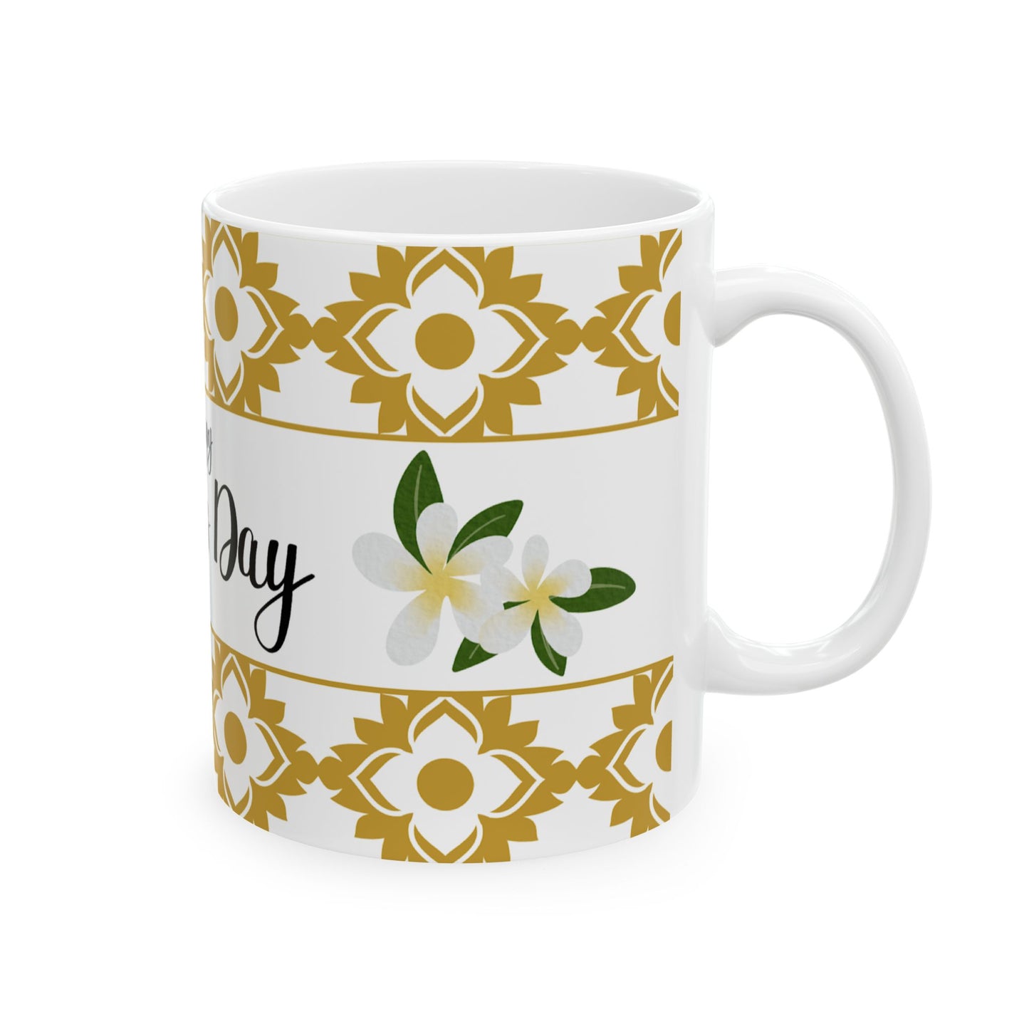 Happy Mother's Day Floral Ceramic Mug - Perfect Gift for Mom