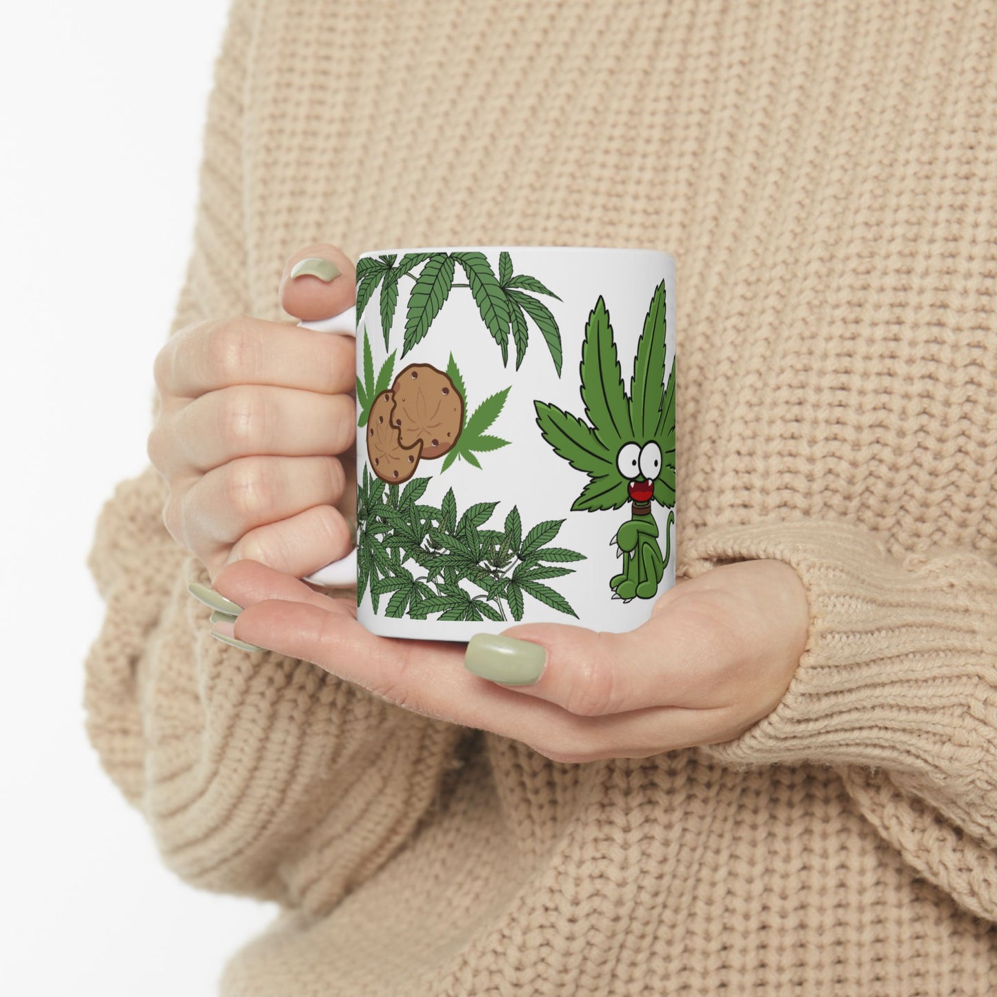 Funny Cannabis Themed Ceramic Mug - 11oz