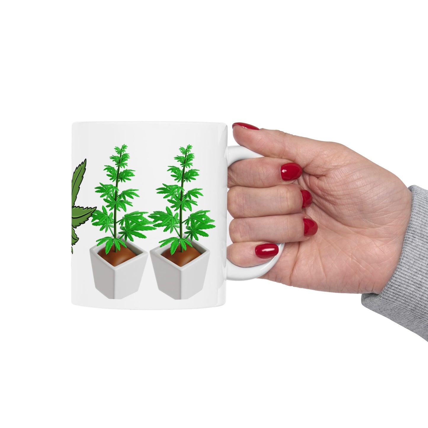 Funny Cannabis Themed Ceramic Mug - 11oz