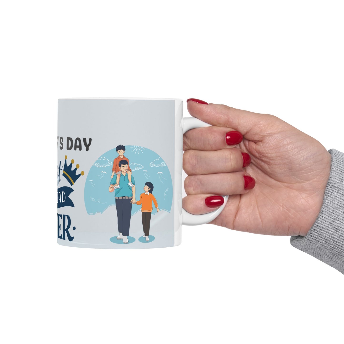 Best Dad Ever Ceramic Mug - Perfect Gift for Father's Day