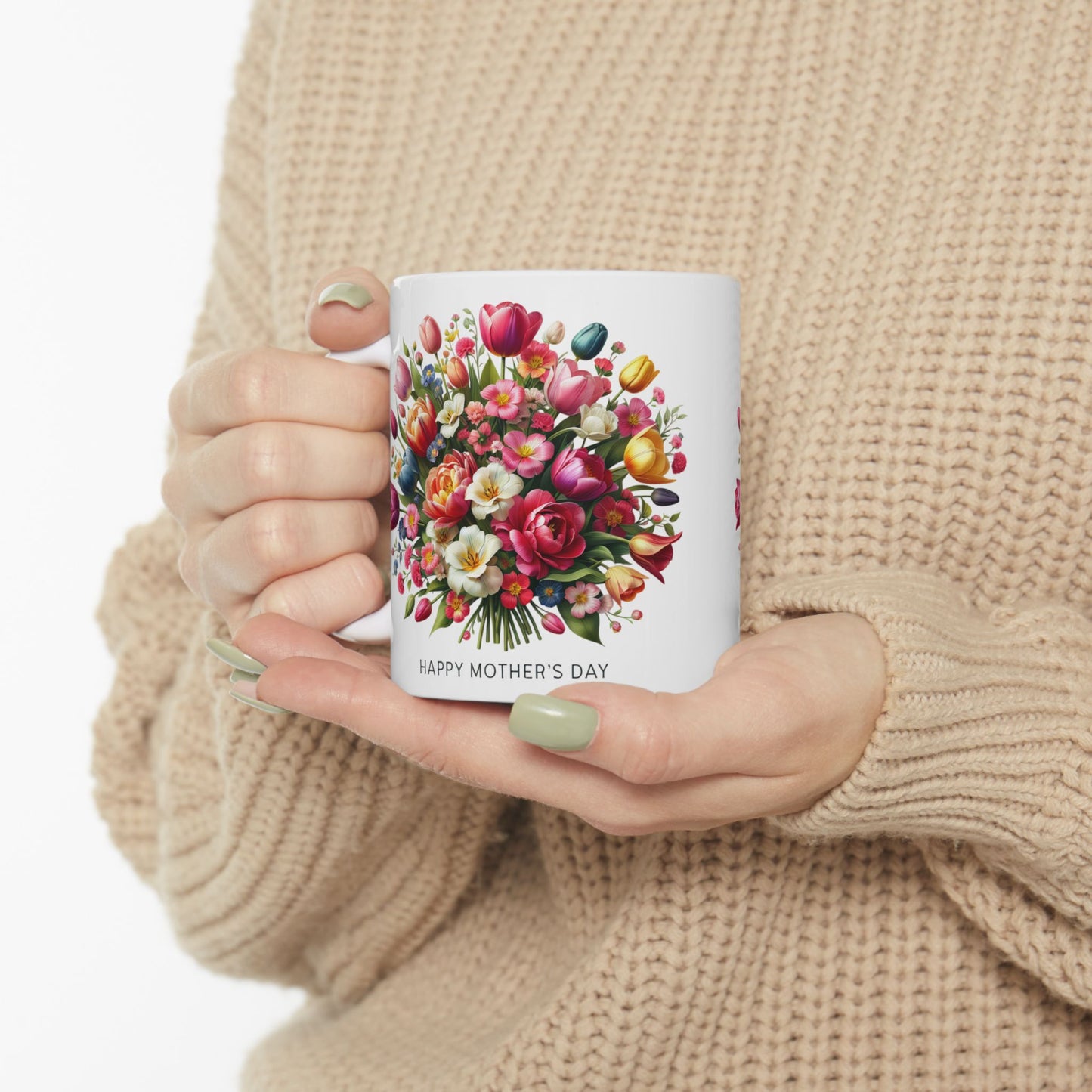 Floral Mother's Day Ceramic Mug - 11oz