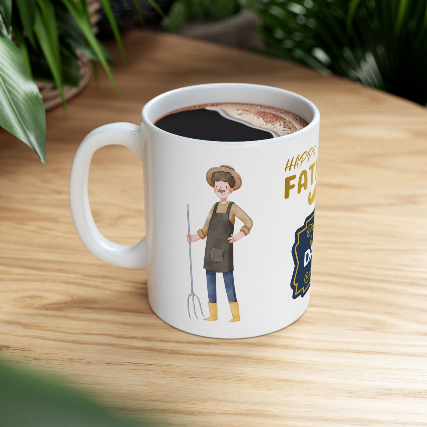 Happy Father's Day Ceramic Mug - Love You Daddy Design