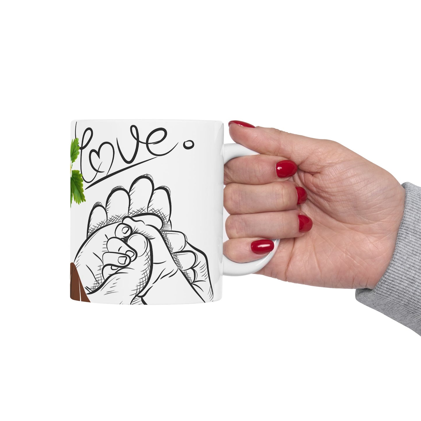 Nurturing Love Ceramic Mug - Perfect Gift for Mothers