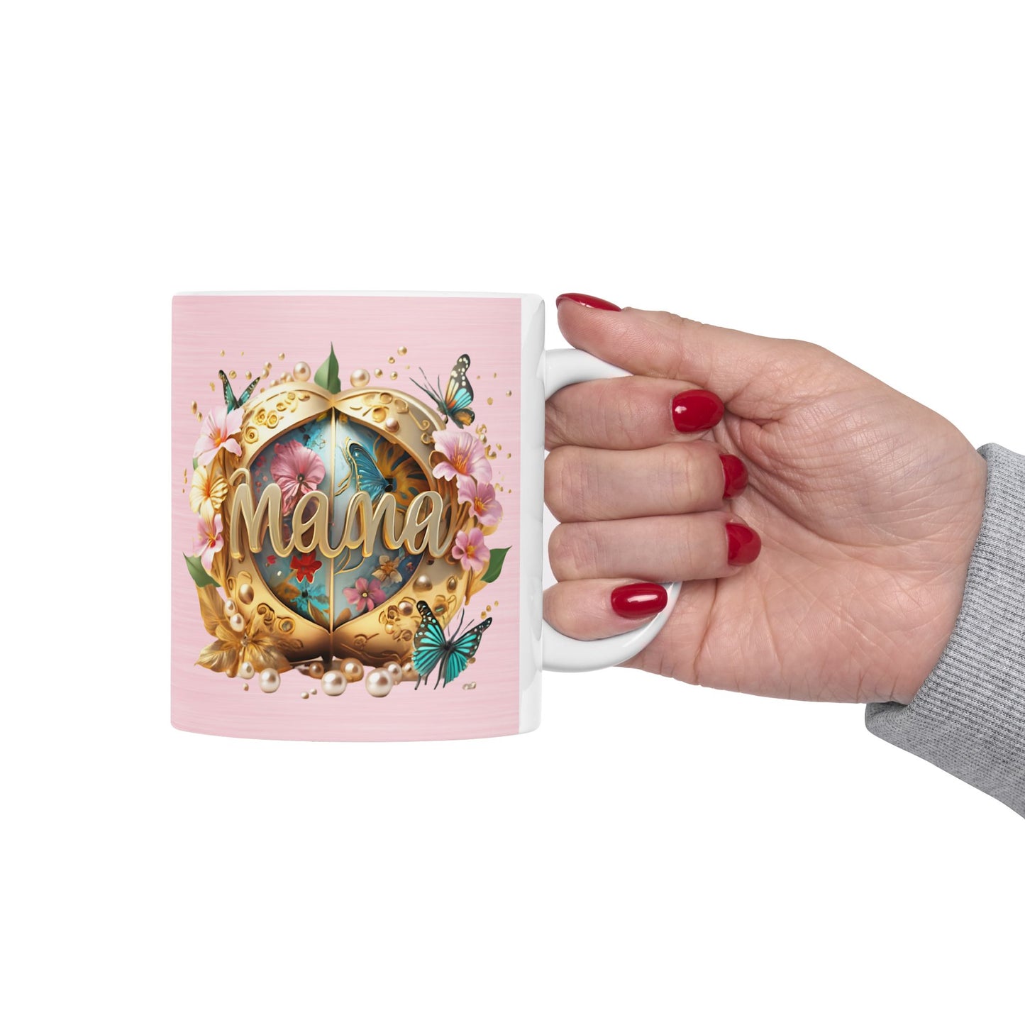 Floral Mother's Day Ceramic Mug - 11oz
