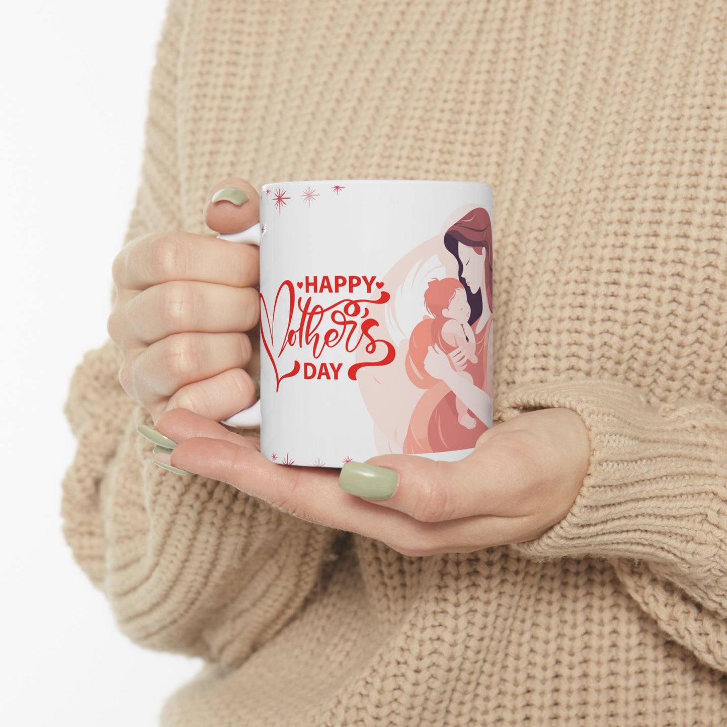 Happy Mother's Day Ceramic Mug - Cherished Moments Mug for Moms | 11oz