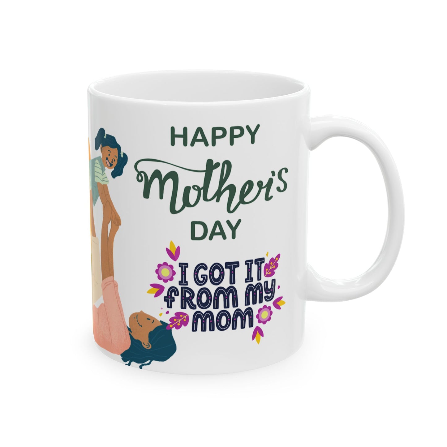 Happy Mother’s Day Ceramic Mug - Floral Design for Moms
