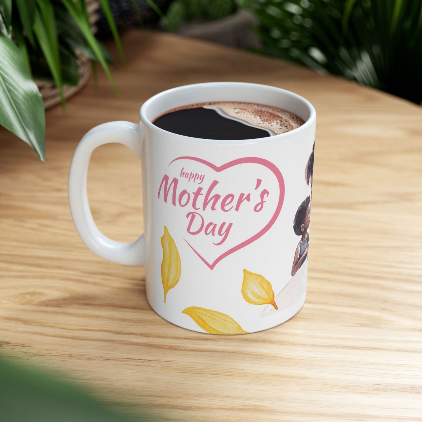 Heartwarming Mother's Day Ceramic Mug - Sunflower Design