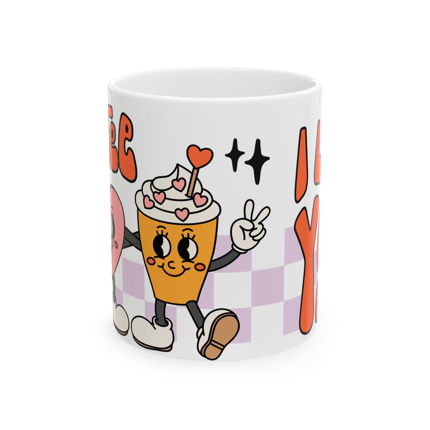 Cute Love You Ceramic Mug - Adorable Drinkware for Any Occasion