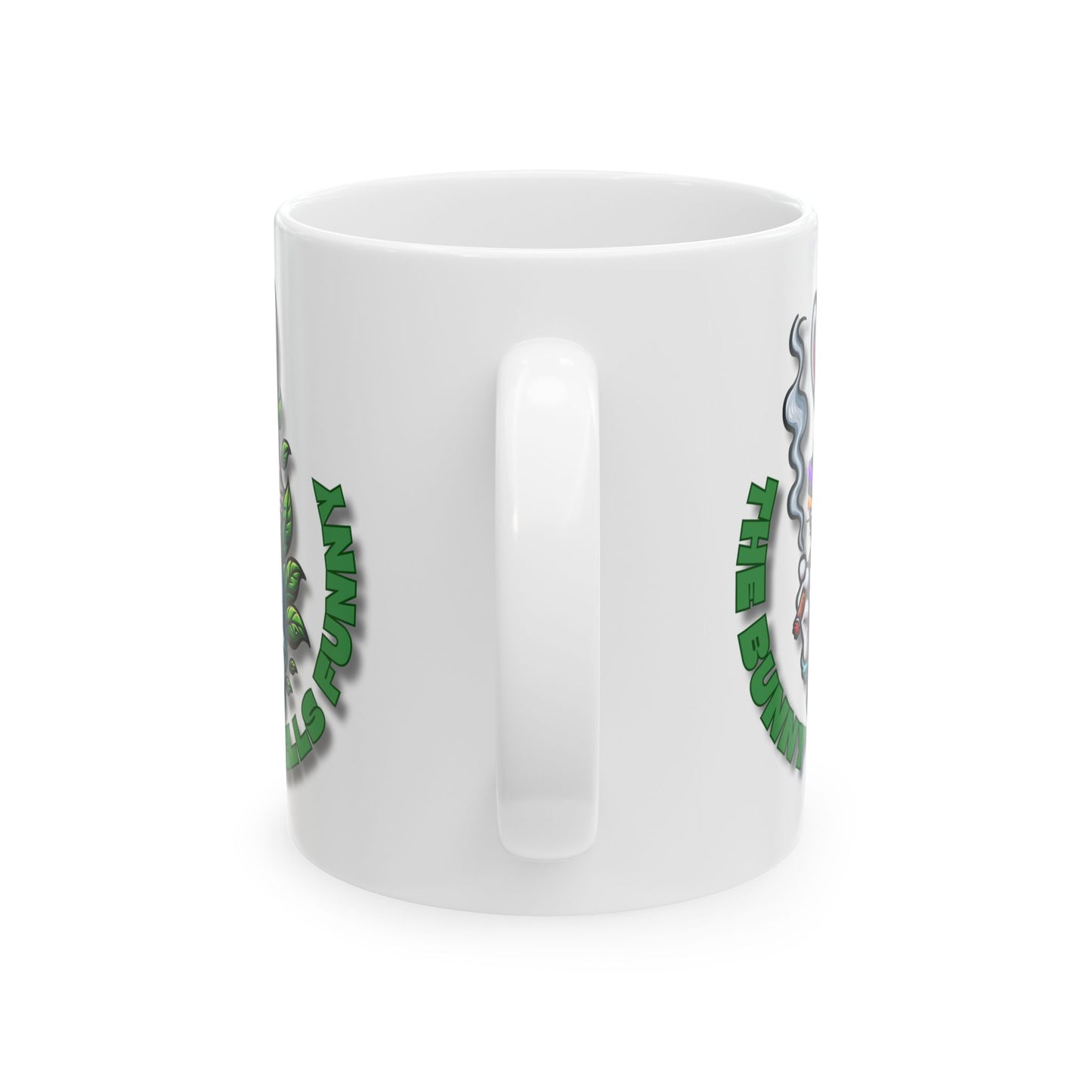 Funny Cartoon Bunny Ceramic Mug - Perfect for Coffee Lovers & Gag Gifts