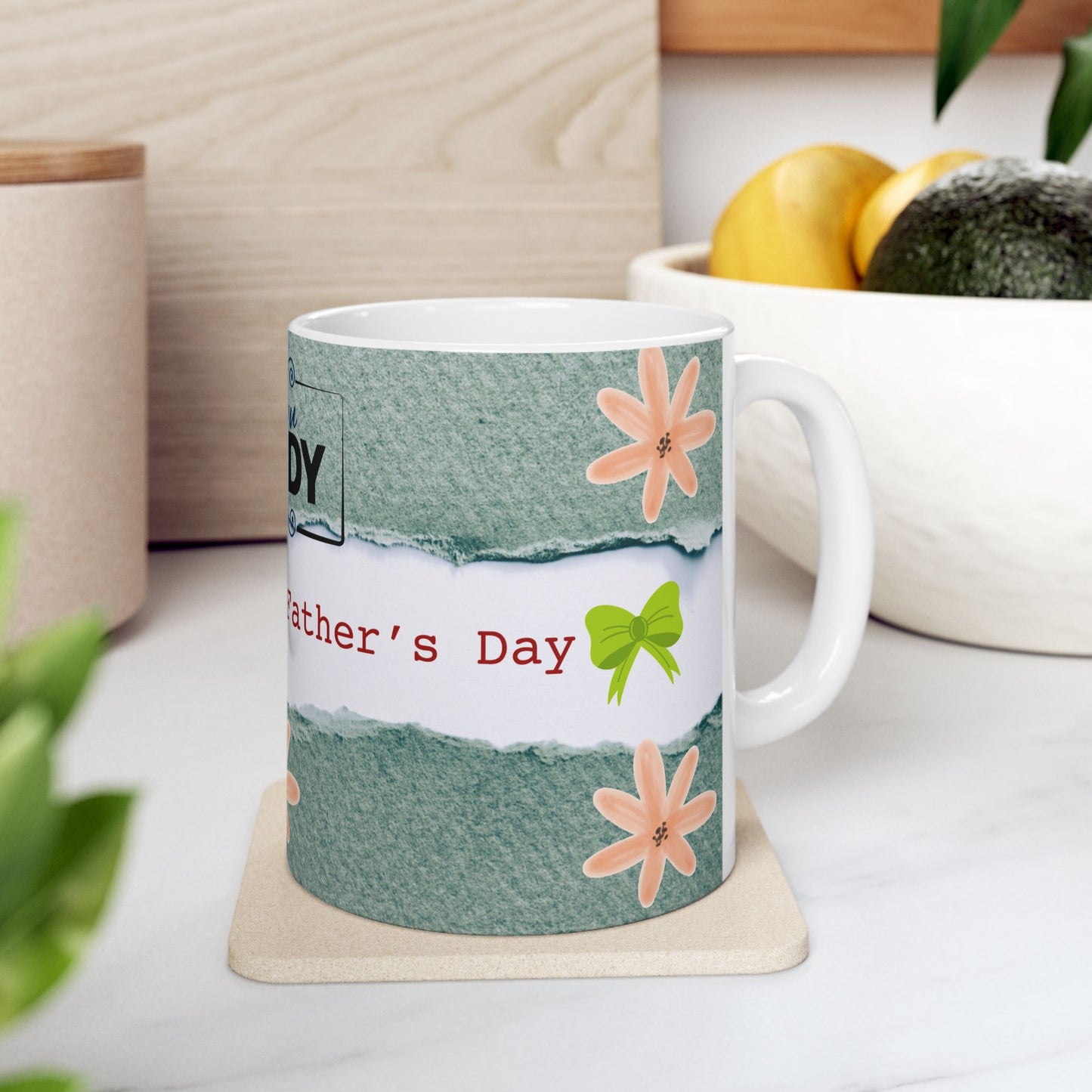 Personalized Father's Day Ceramic Mug - 'Love You Daddy' Design