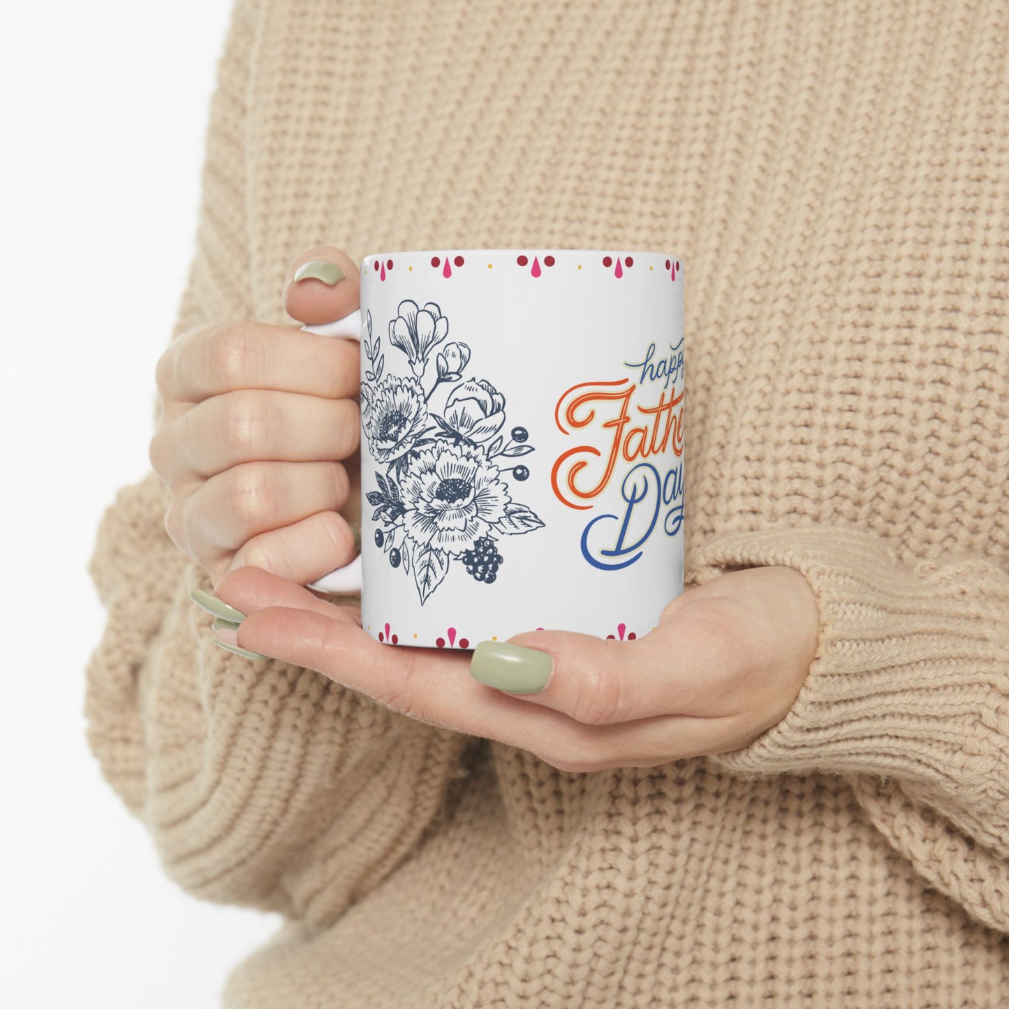 Happy Father's Day Ceramic Mug - 11oz Unique Gift for Dads