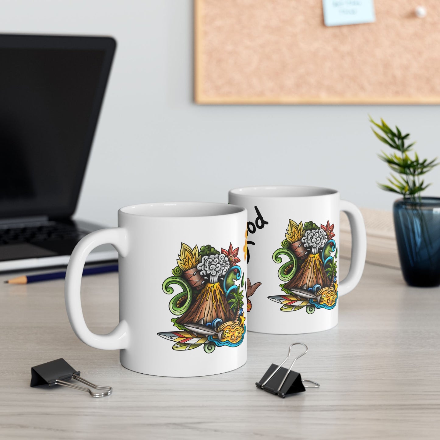 Colorful Life is Good Ceramic Mug - Perfect for Coffee Lovers