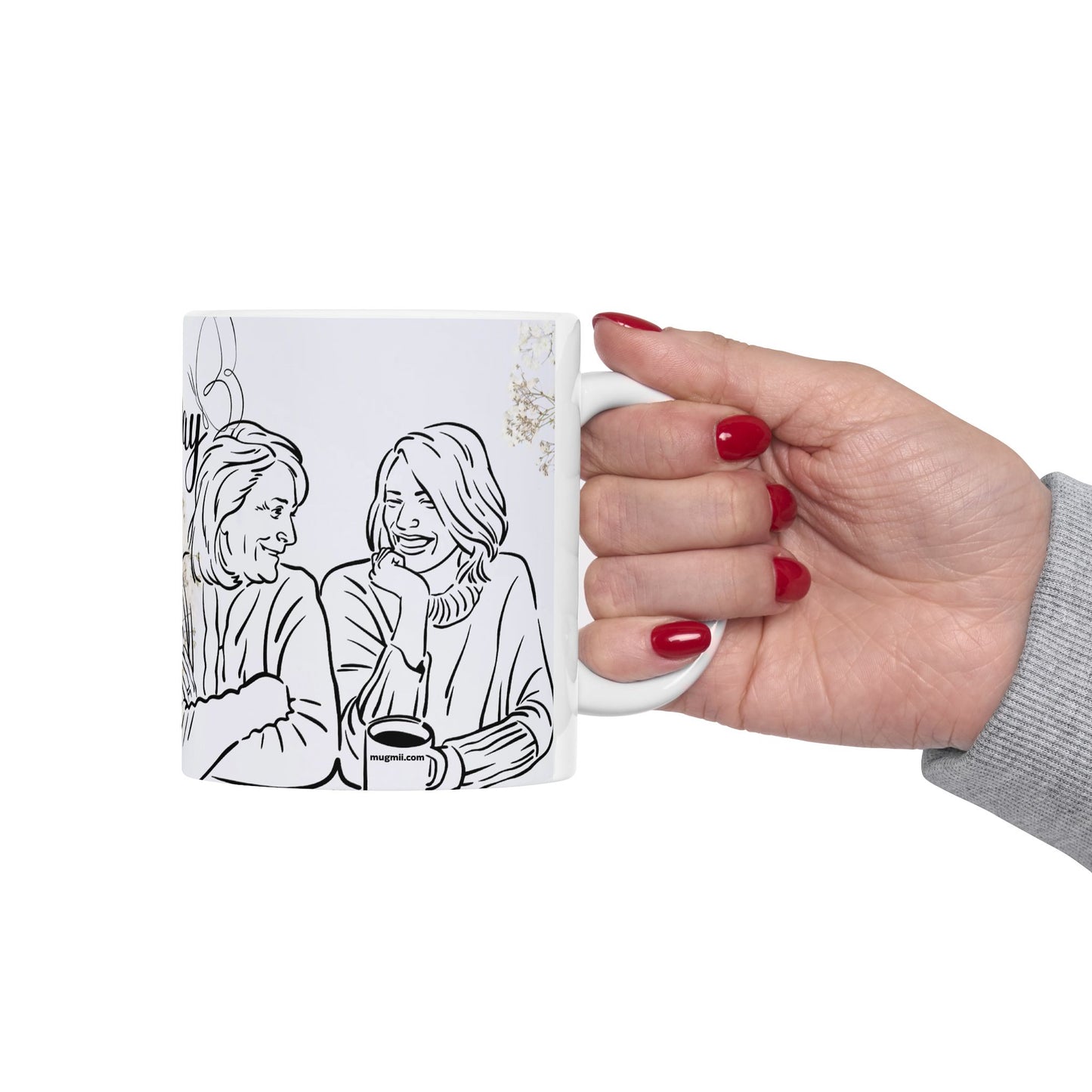 Happy Mother’s Day Floral Ceramic Mug - 11oz