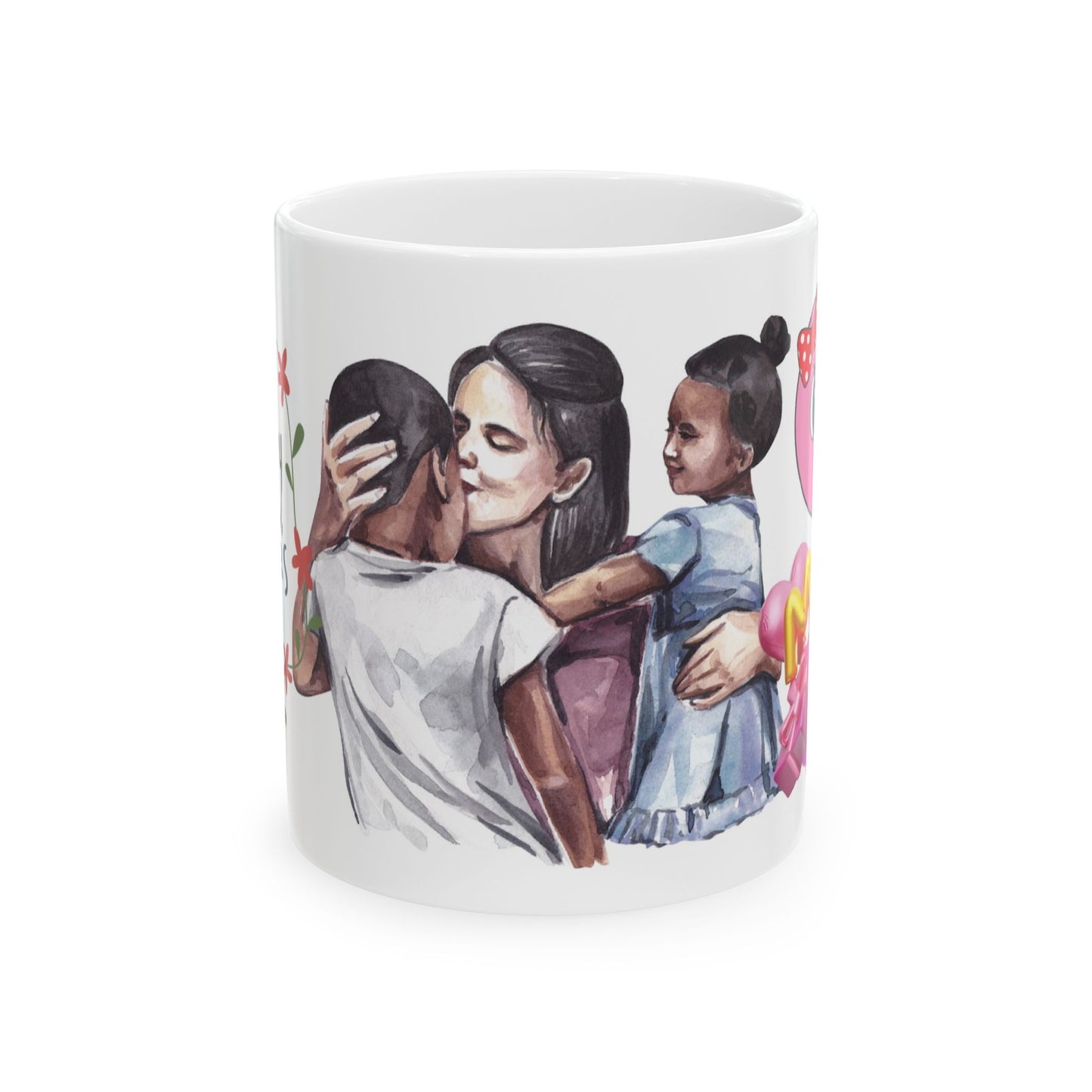 Family Love Ceramic Mug | Perfect Gift for Mother's Day & Celebrations
