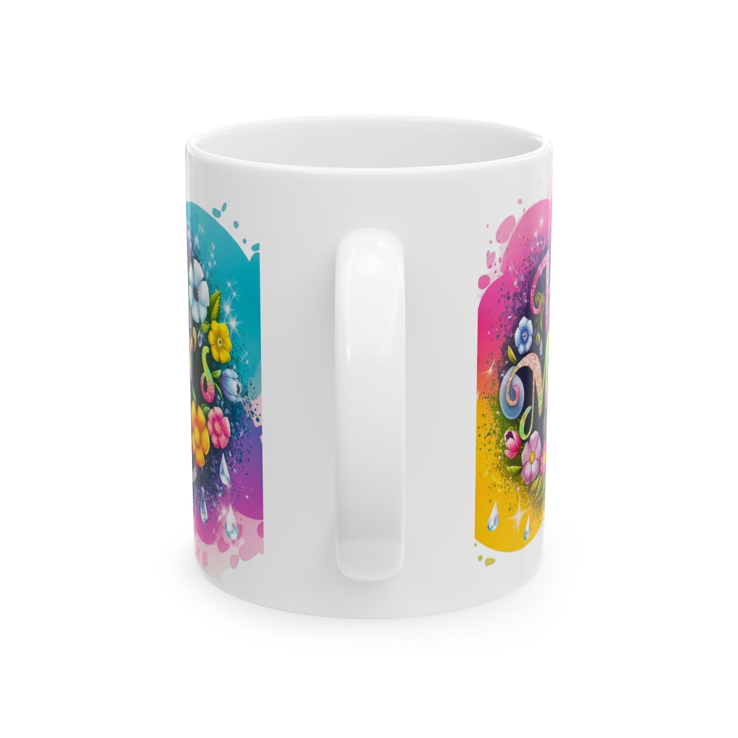Happy Mother's Day Floral Ceramic Mug - Perfect Gift for Moms