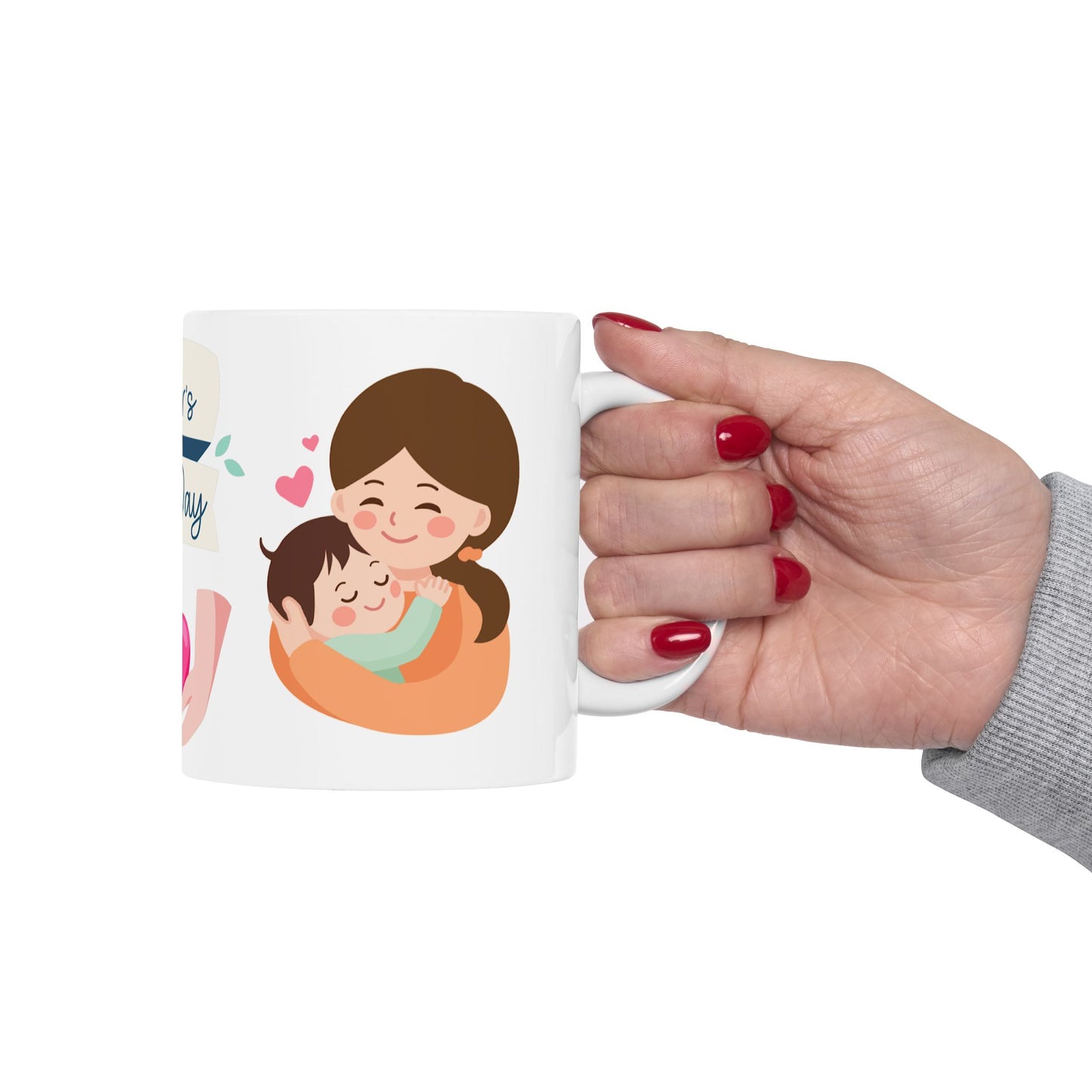 Mother's Day Ceramic Mug - Heartwarming Gift for Moms