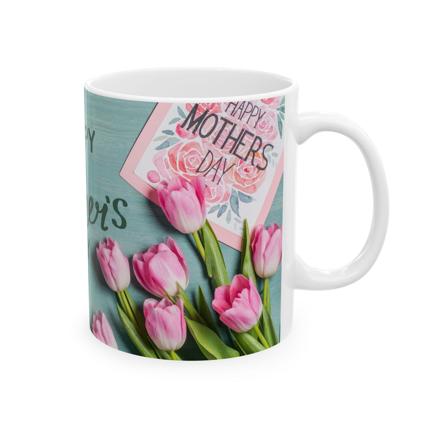 Happy Mother's Day Floral Ceramic Mug | Perfect Gift for Moms | 11oz