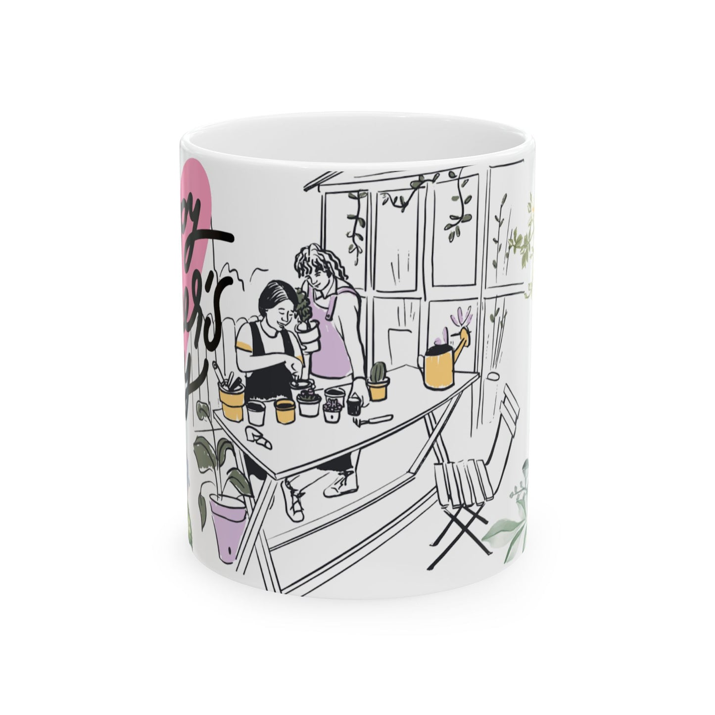 Floral Friendship Ceramic Mug - Perfect Gift for Tea & Coffee Lovers