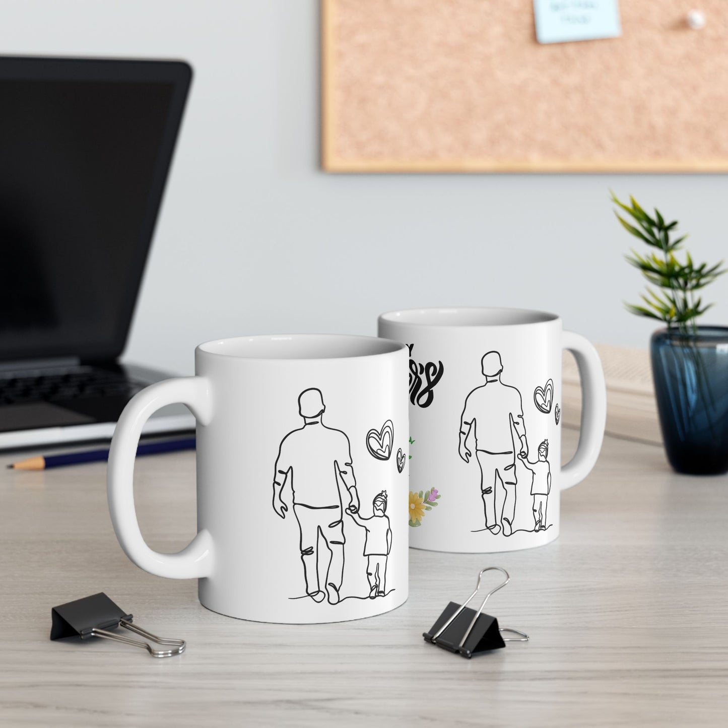 Happy Father's Day Ceramic Mug - Perfect Gift for Dad