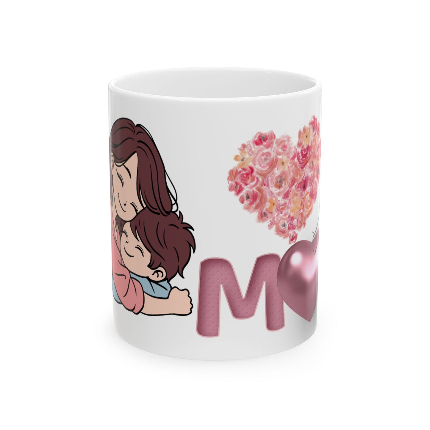Heartfelt Mom Ceramic Mug - Perfect Gift for Mother's Day