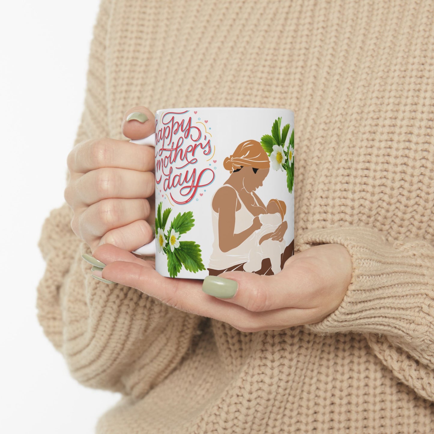 Nurturing Love Ceramic Mug - Perfect Gift for Mothers
