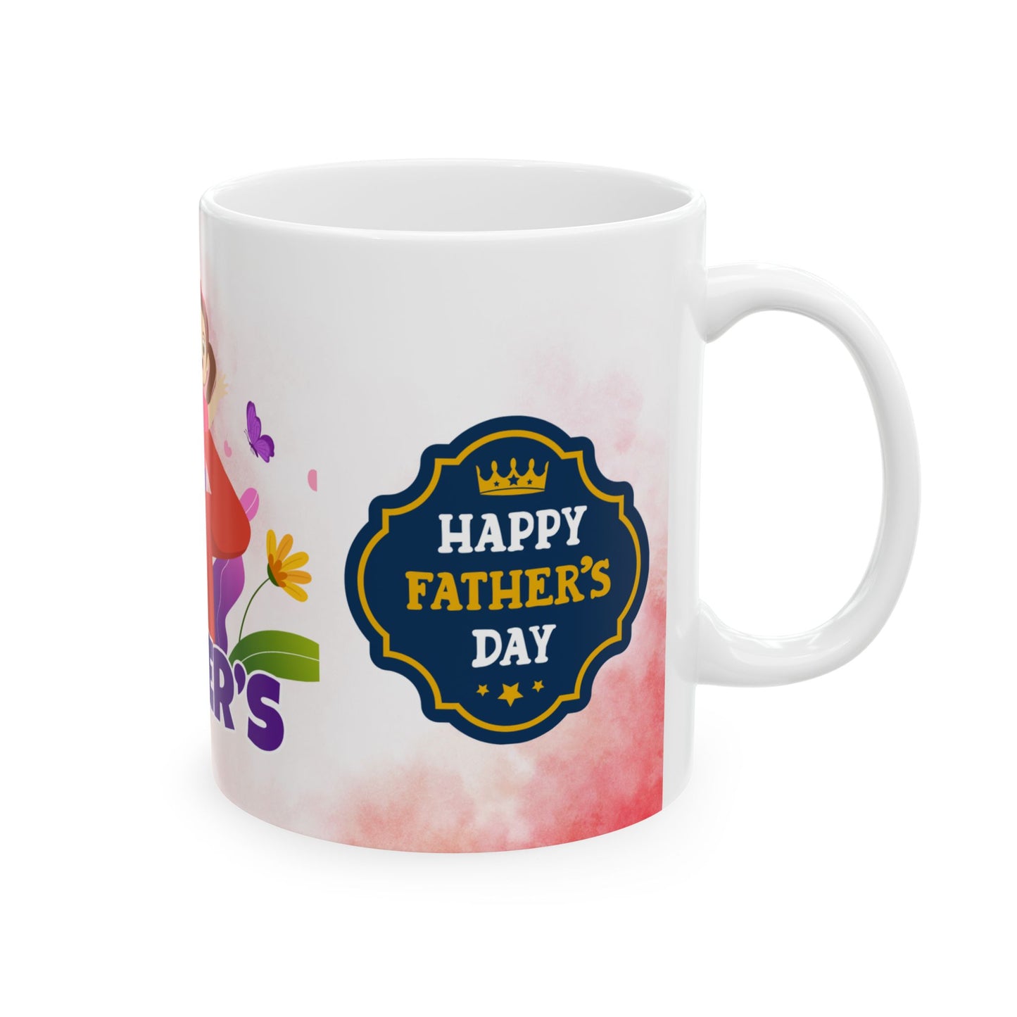 Personalized Father's Day Ceramic Mug Family Love Gift