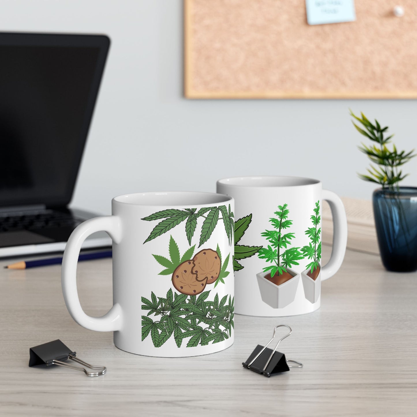 Funny Cannabis Themed Ceramic Mug - 11oz