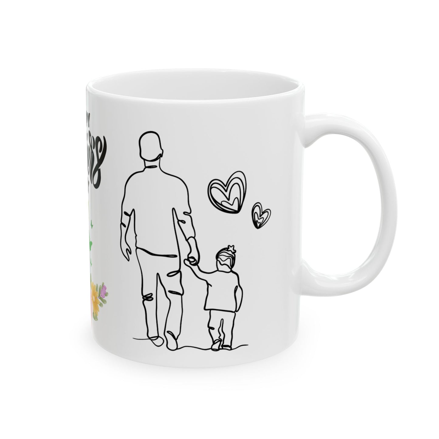 Happy Father's Day Ceramic Mug - Perfect Gift for Dad