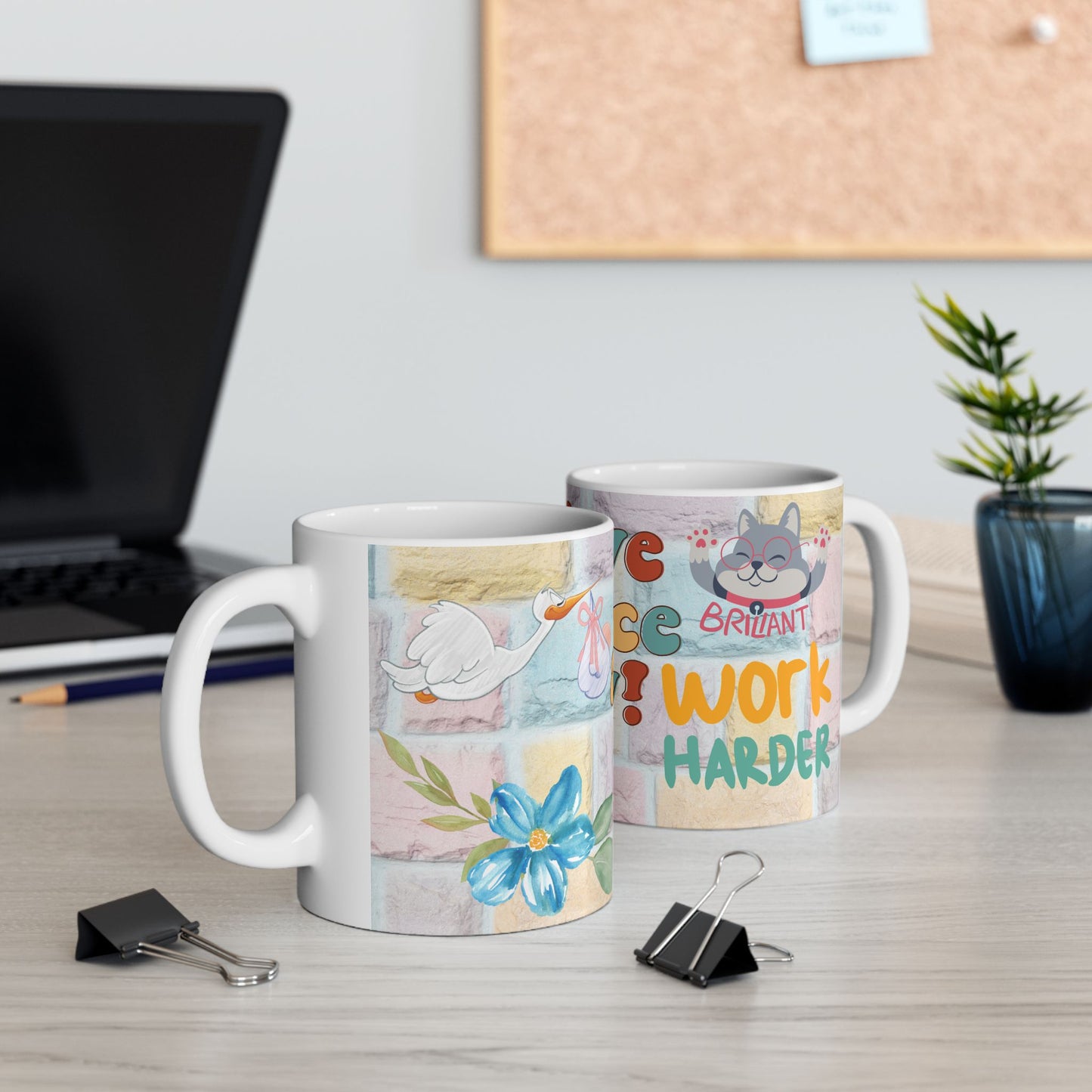 Cheerful Ceramic Mug - "Have a Nice Day!" Inspirational Coffee Cup