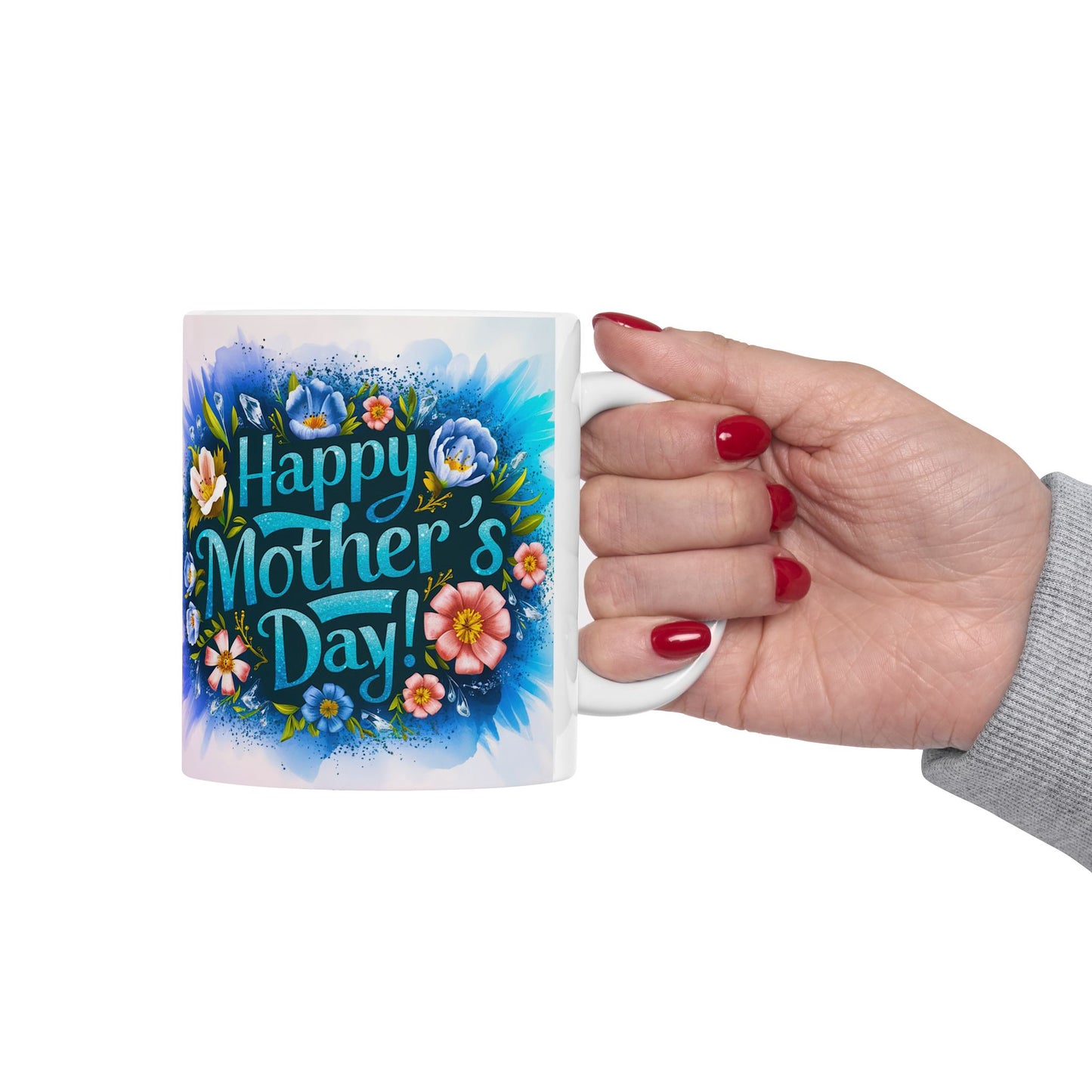 Happy Mother's Day Floral Ceramic Mug - 11oz