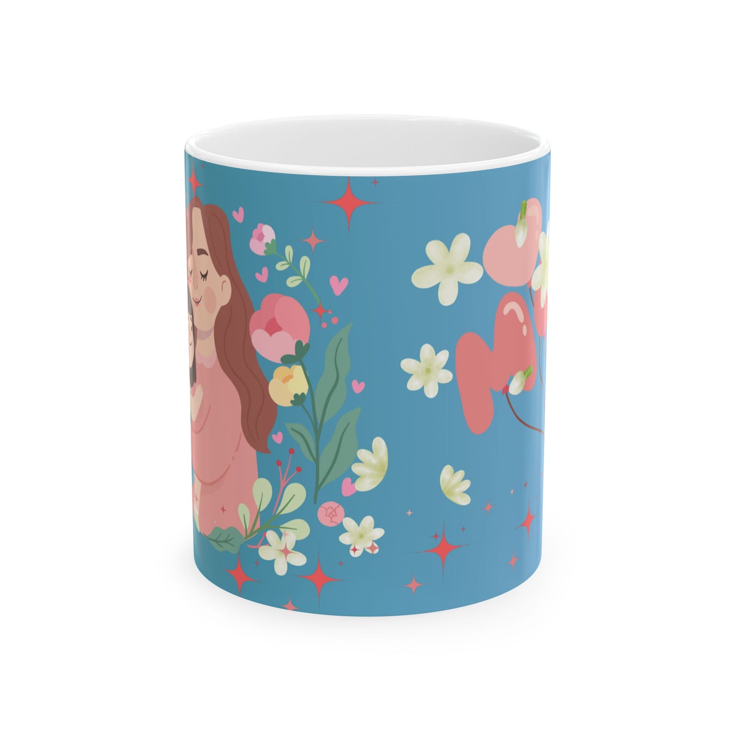 Floral Love Ceramic Mug - Perfect Gift for Friends & Special Occasions