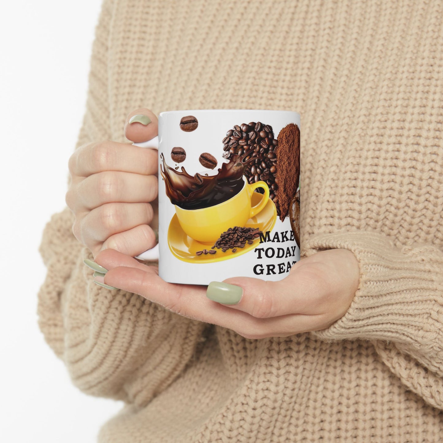 Motivational Coffee Mug - "Make Today Great" - Perfect for Coffee Lovers