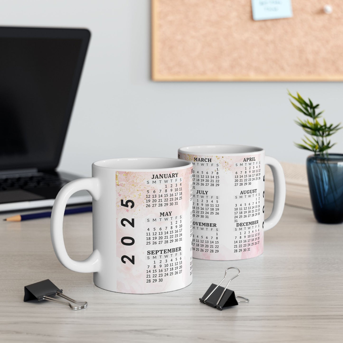 2025 Calendars Ceramic Mug - 11oz Perfect Gift for Planners & Organizers
