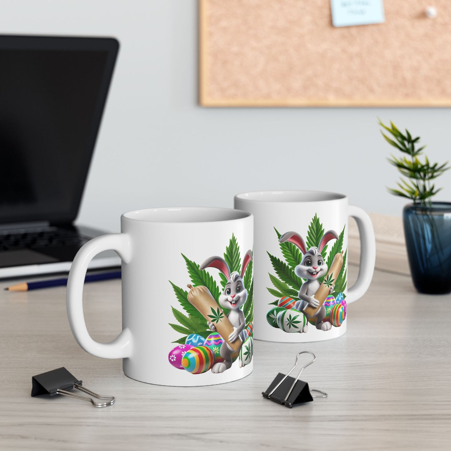 Colorful Cannabis-Themed Ceramic Mug - Perfect for Celebrations