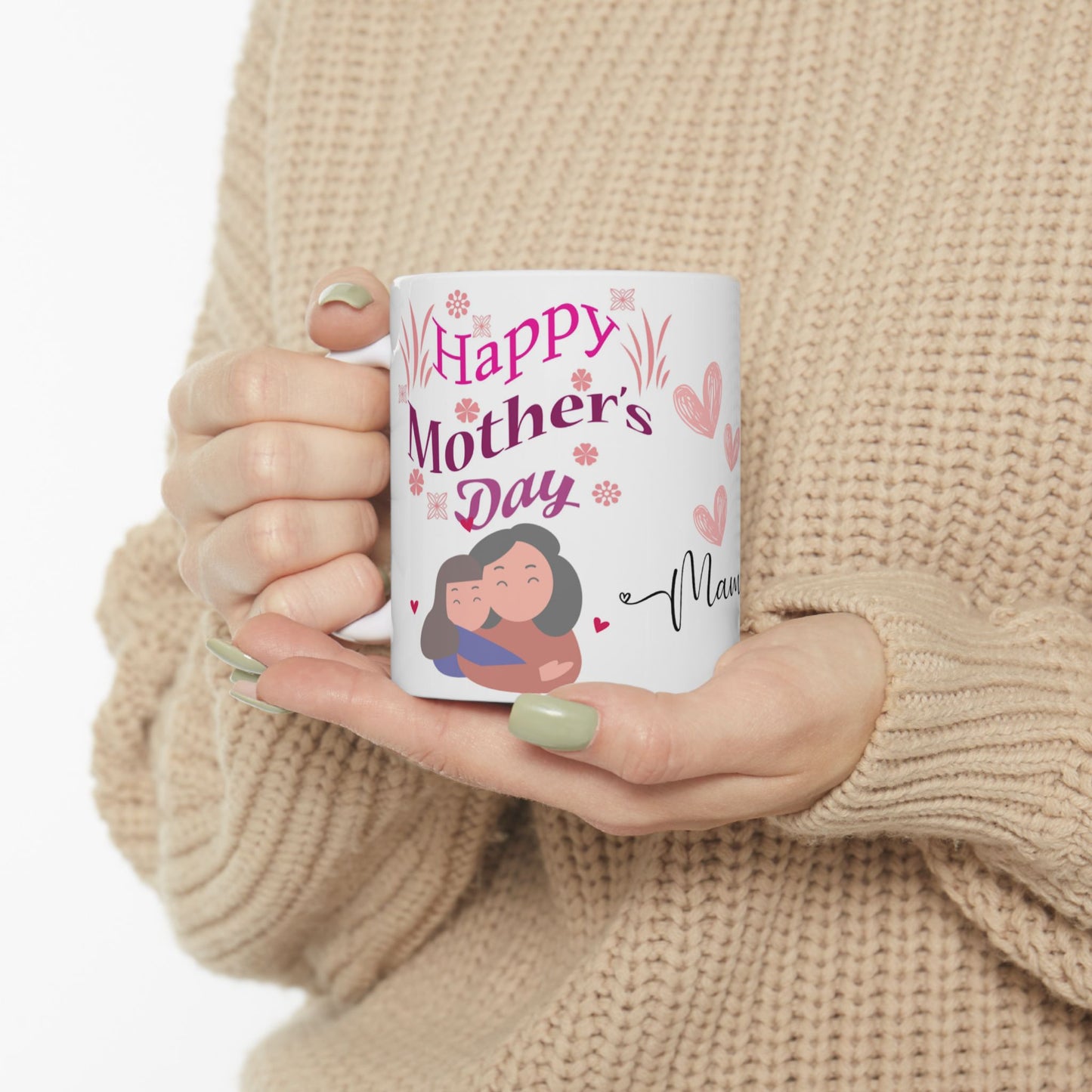 Happy Mother's Day Ceramic Mug - Heartwarming Mama Gift 11oz
