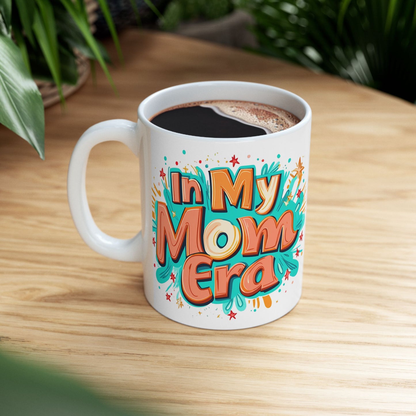 Colorful Mom Themed Ceramic Mug - Perfect Gift for Mother's Day or Any Occasion