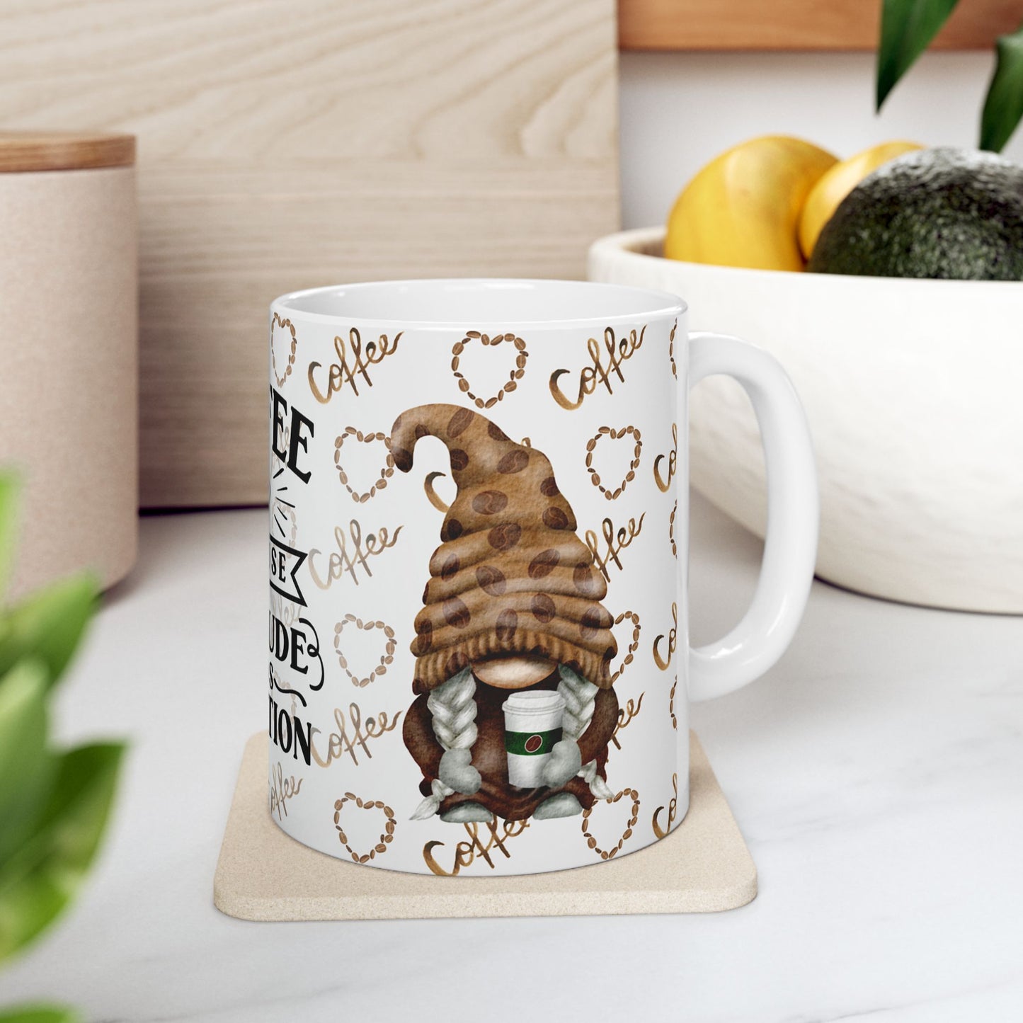 Coffee Attitude Ceramic Mug - 11oz Perfect Gift for Coffee Lovers