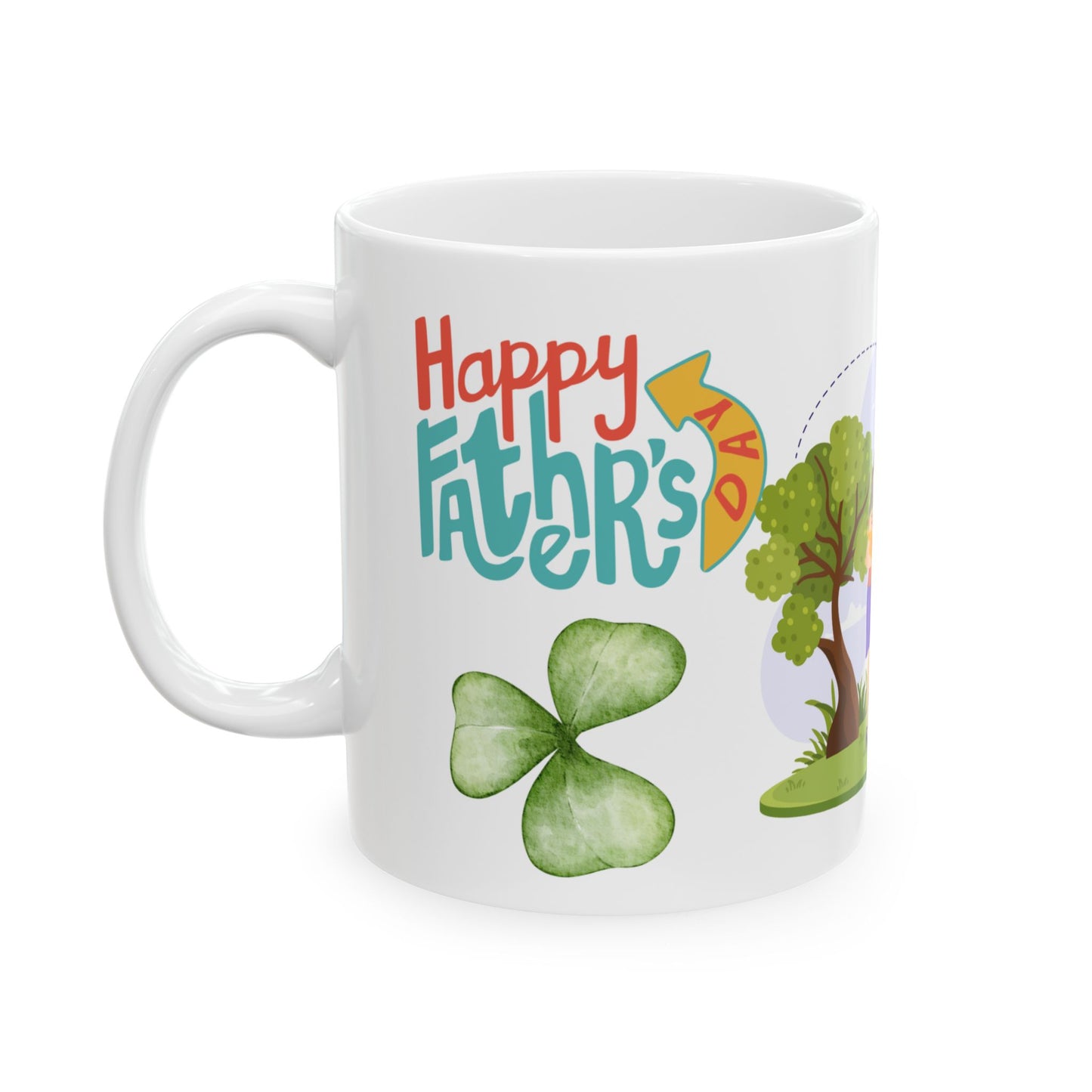 Family Fun Ceramic Mug - Celebrate Special Moments with Colorful Design