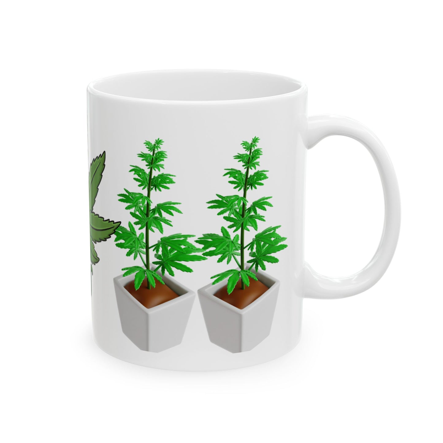 Funny Cannabis Themed Ceramic Mug - 11oz