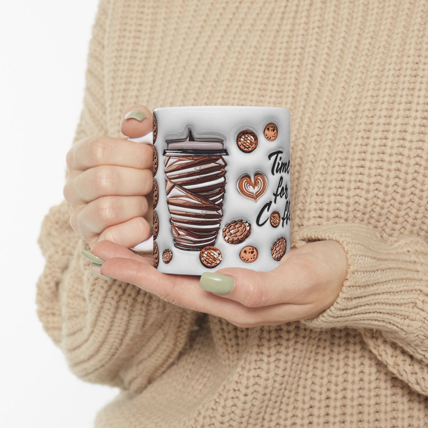 Time for Coffee Ceramic Mug - Perfect Gift for Coffee Lovers