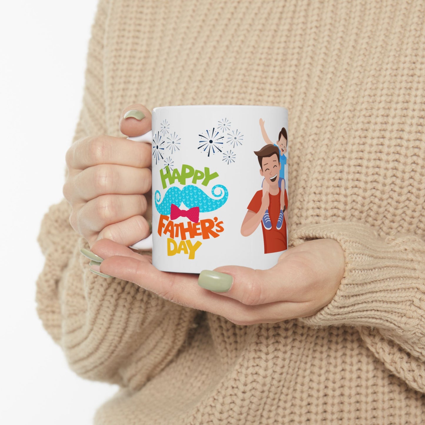 Father's Day Ceramic Mug - Happy Father's Day Coffee Cup