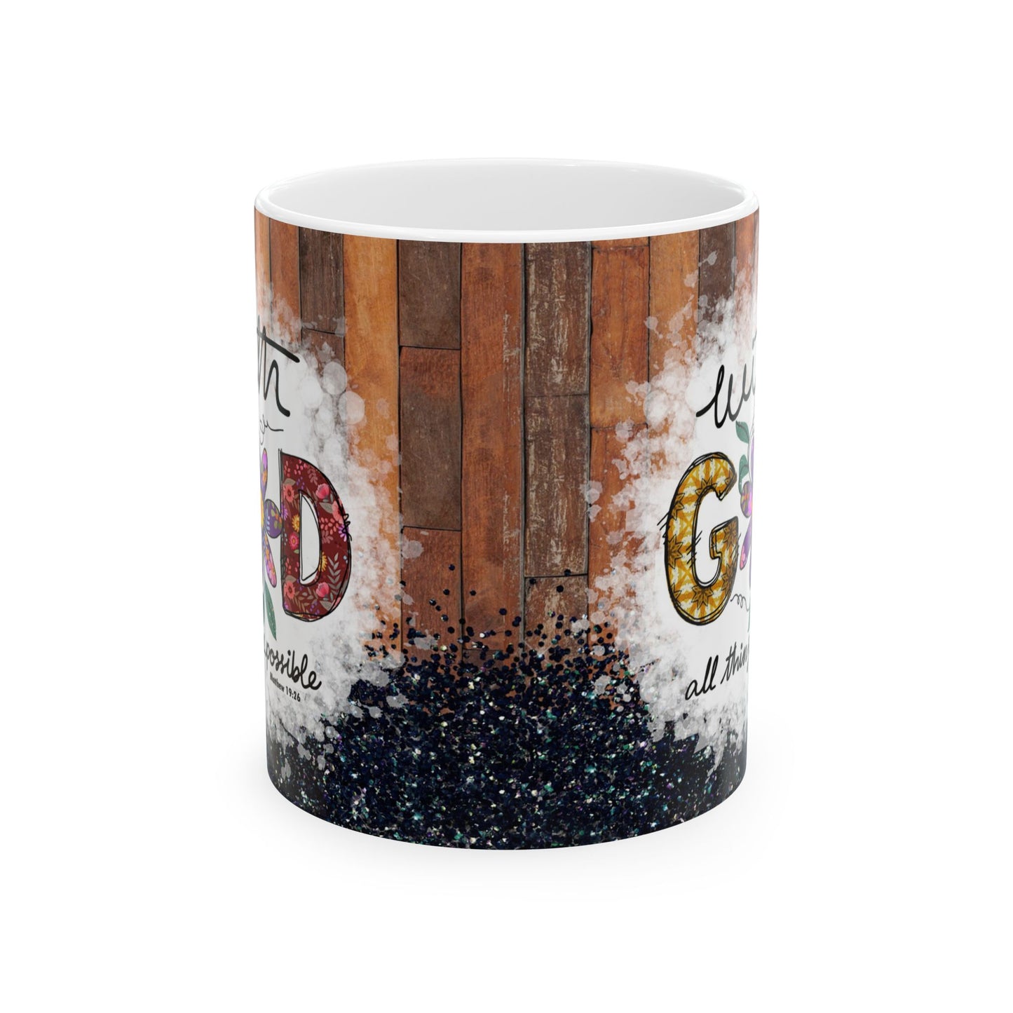 Inspirational Ceramic Mug - Faith & Motivation Gift - 11oz