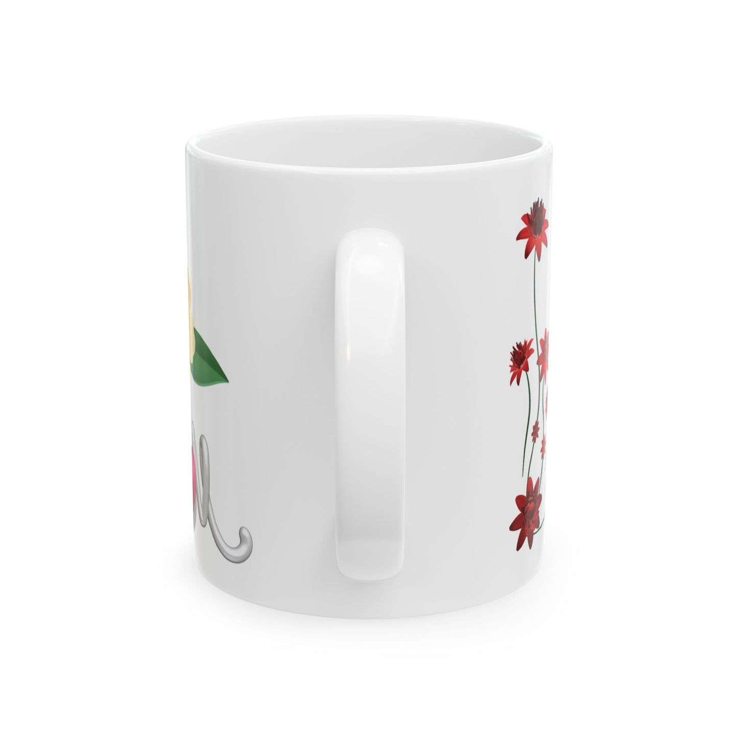 Happy Mother's Day Floral Ceramic Mug - Perfect Gift for Moms