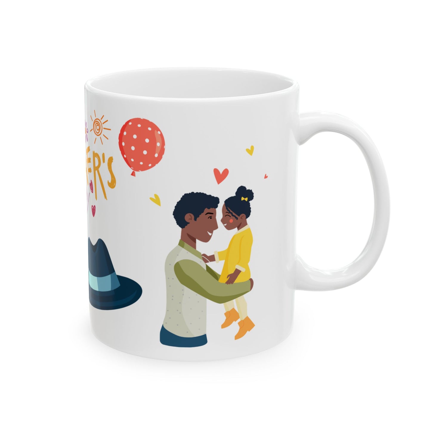 Happy Father's Day Ceramic Mug - Perfect Gift for Dad