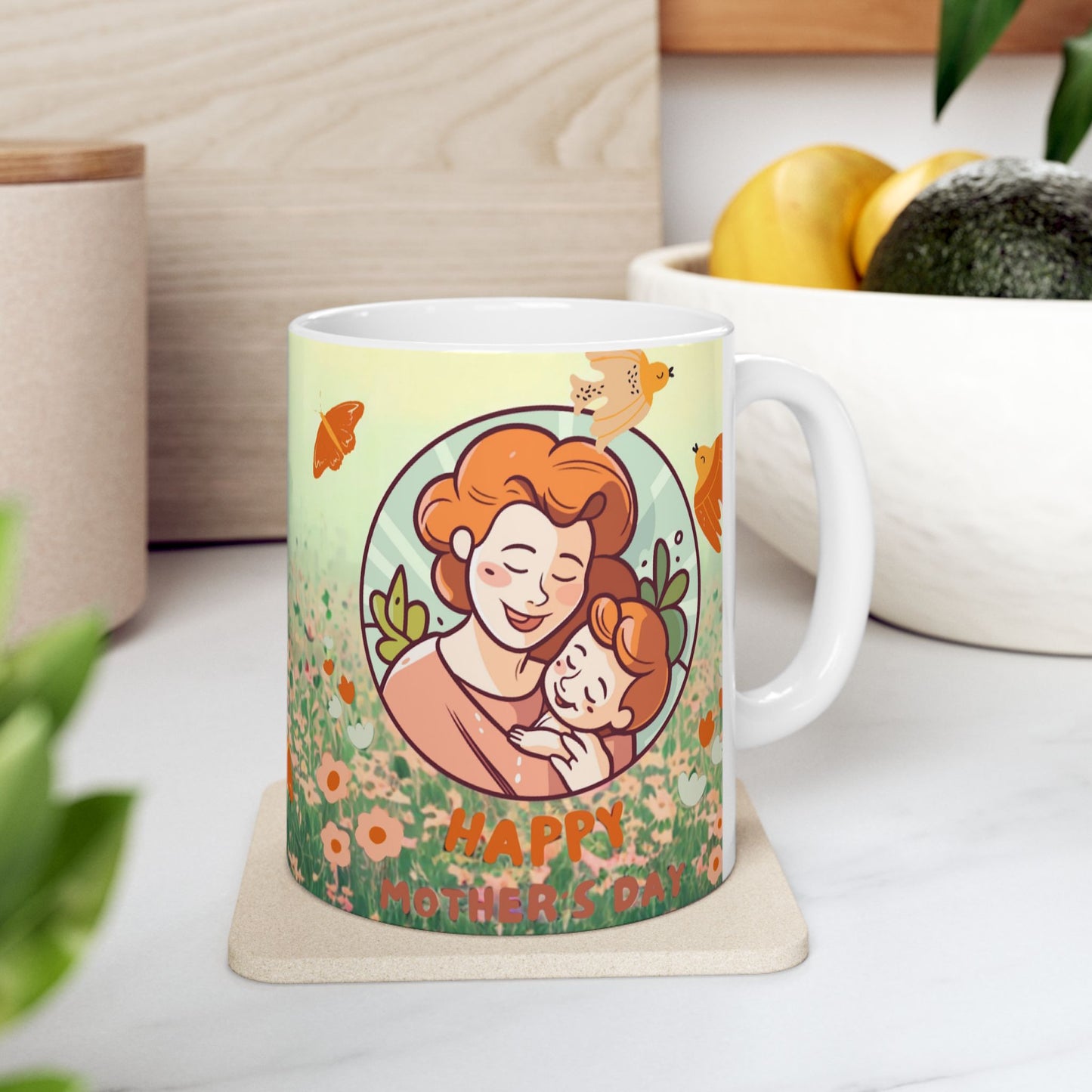 Whimsical Floral Ceramic Mug | Perfect for Spring Celebrations & Cozy Days